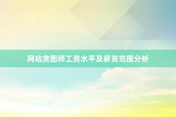 网站贪图师工资水平及薪资范围分析