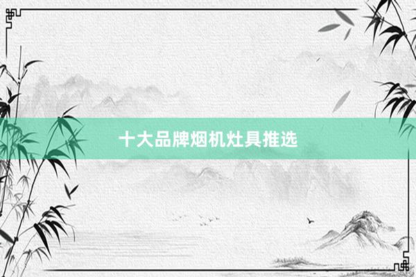 十大品牌烟机灶具推选