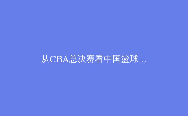 从CBA总决赛看中国篮球的进化之路：战术革新、青训困局与职业化曙光 - 2